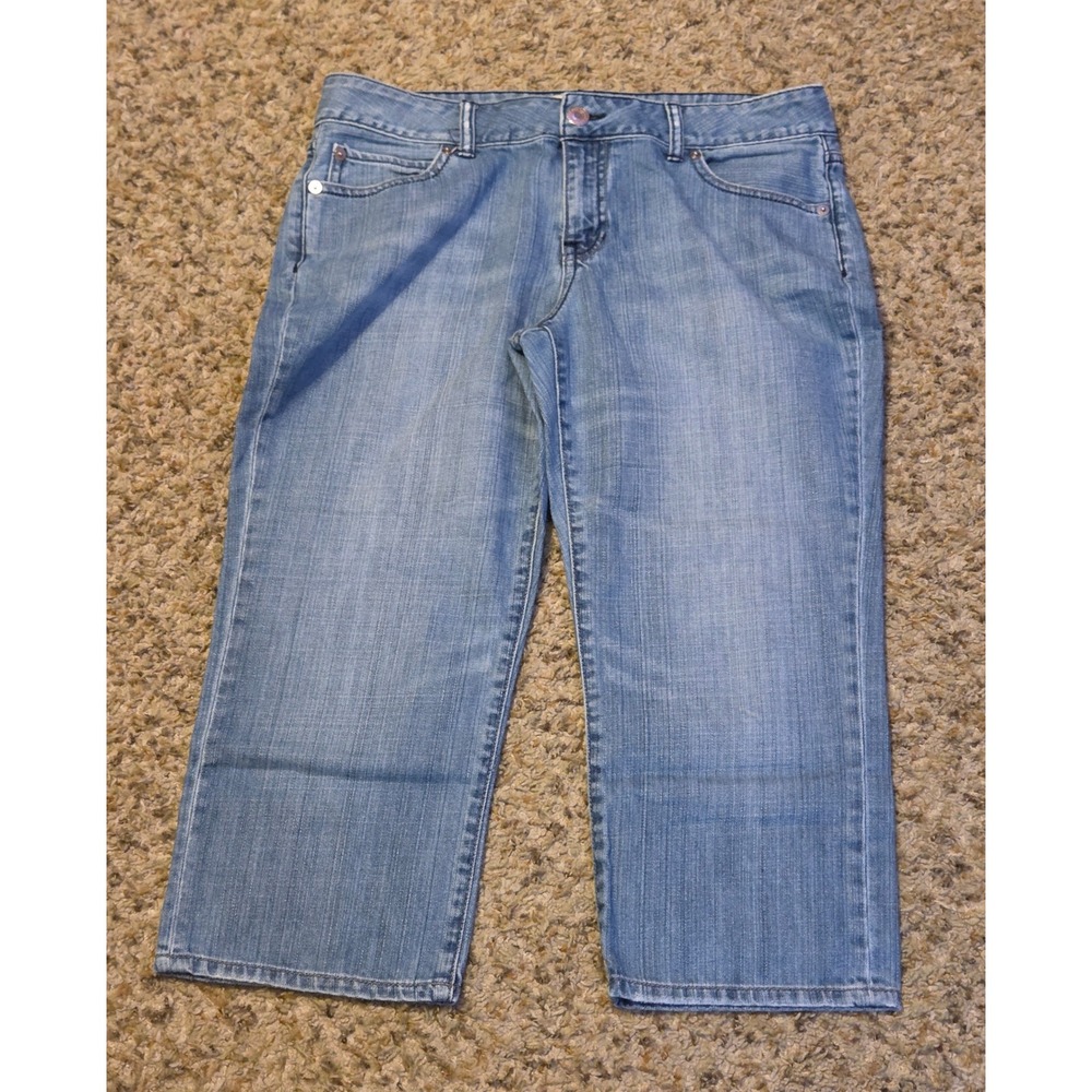 Gap Curvy Low Rise Capri Pants Women's Size 10 Blue